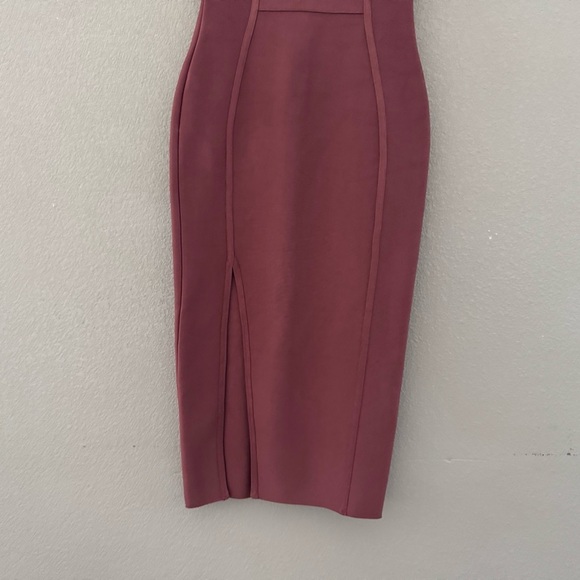 House of CB Danae Off Shoulder Bandage Dress Med Pink Bodycon Feminine Cocktail - Picture 8 of 13